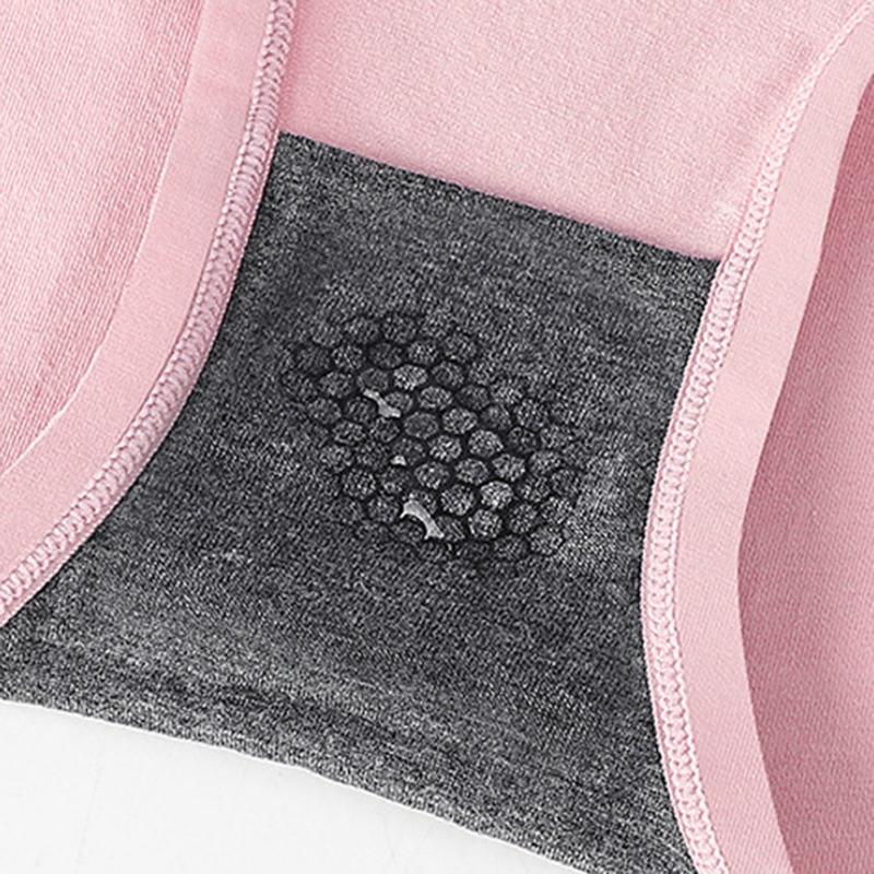 Women's Simple Mid-Rise Cotton Briefs Soft Breathable Graphene Crotch Underwear Comfortable Hip Warp Casual Panties