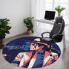 1 Stück Michael Joseph Jackson Büro Runder Teppich, Unter Bürostühlen Schlafzimmer Wohnzimmer Heimdekoration a1022304