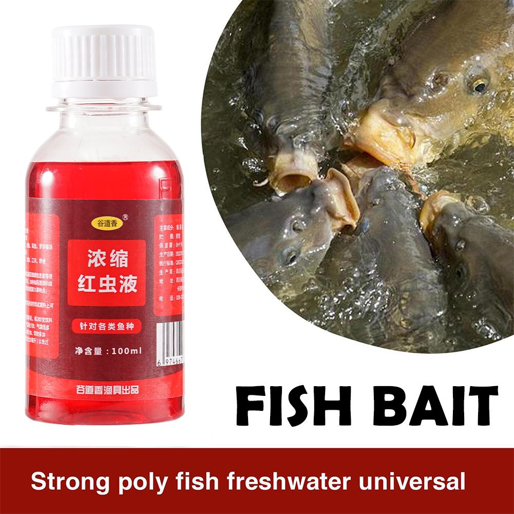 Liquid Fish Bait Concentrated Fish Bait Additive Red Worm Liquid Blood Worm Scent Fish Attractant Liquid Fish Bait Additive