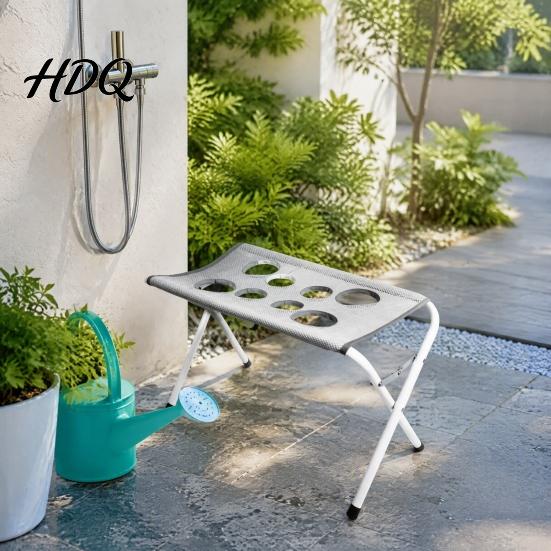 Dog Grooming Hammock Stand Stand Foldable Cat Bath 8-Hole Pet Elevated Platform Washing Station for Small Medium Dogs Nail Trimming And Bathing