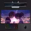 Sweet Romantic Anime Yyour Name Mouse Pad Large Gaming Mousepad With Stitched Edges Thickened Desk Mat Pc