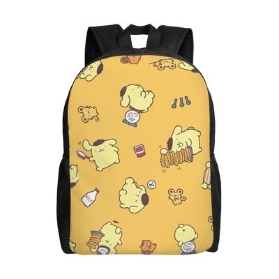 Personalisierte P-Pompompurines Rucksäcke Damen Herren Mode Schultasche für Schule College Süße Hunde Taschen