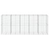VidaXL Panier gabion avec couvercle 500x100x200 cm fer galvanisé, mur en gabion, mur de soutènement en gabion, clôture en 3295233