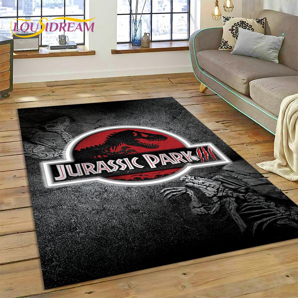 3D Cartoon Jurassic Park Dinosaur Dino Rug Carpet for Living Room Bedroom Decor,floor Mat Non-slip Decoration for Sofa Doormat