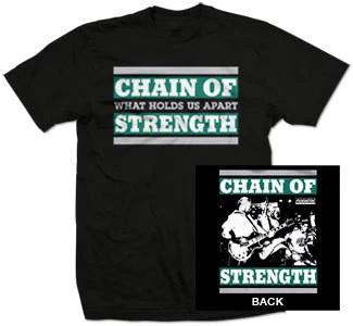 New Music Chain Of Strength What Holds Us Apart Black T Shirt S