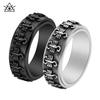 Fashionable Personality Rotatable Scorpion Ring Titanium Steel Retro Men's Niche Stress Relief Ring Jewelry
