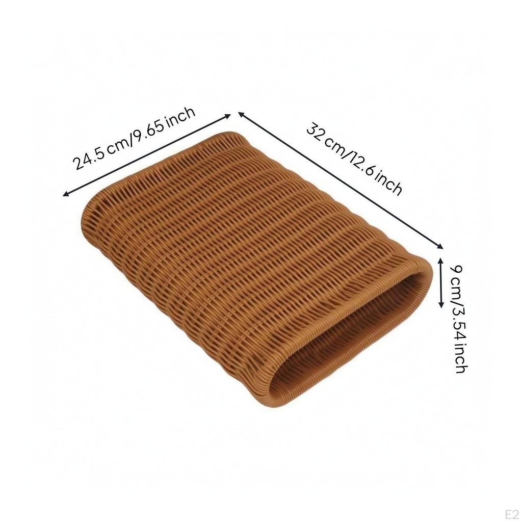 Imitation Rattan Pillow Breathable Hand-Woven PE for Sofa, Bed