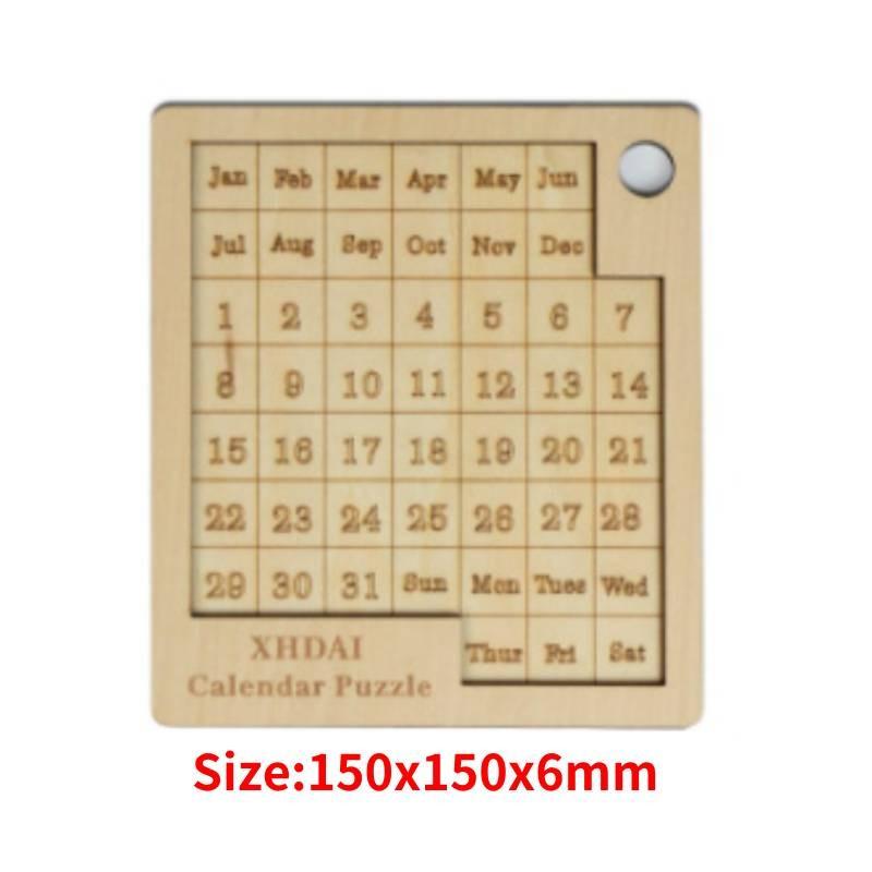

Деревянный календарь-пазл на 365 дней для детей и подростков для снятия стресса Style A