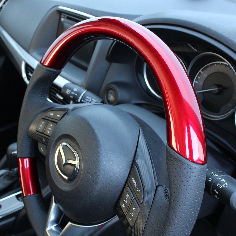 REAL Steering Wheel [Demio (DJ)] Pearl Red MZA-RDW-BK-DMO