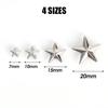 Lots Metal Star Rivets Garment Rock Punk Clothing Accessories Star Rivets Spots Nailhead Leather Craft DIY Studs Spikes Nailhead
