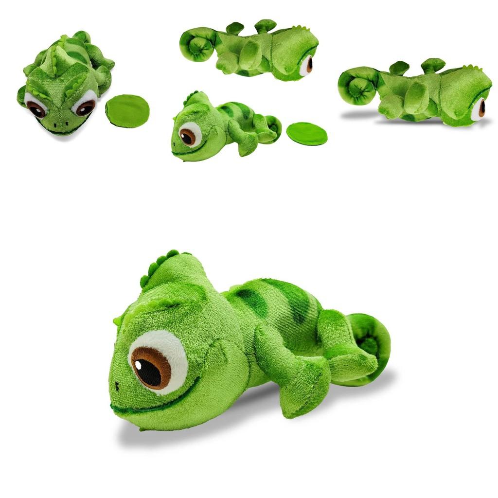 Cute Frog Plush Toy With Long Hair And Color-changing Features 16cm Size
