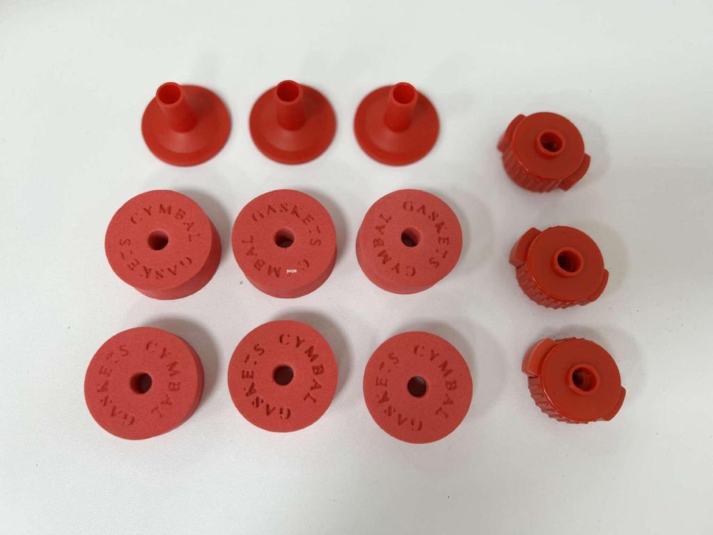 Rack Tom Drum Accessory Set: Quick Release Cap, Cymbal Holder, Felt & Plastic Sleeves