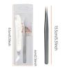 Lash Tweezers Stainless Steel Precision Isolation Eyelash Extension Tweezers Anti-Slip Groove Design Perfect Isolation Eyelash