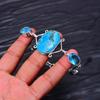 Turquoise Gemstone : 925 Sterling Silver Handmade Multi Gemstone Bracelet Jewelry