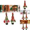 Christmas Wine Bottle Decor Set With Knitted Scarf And Hat For Holiday Celebration