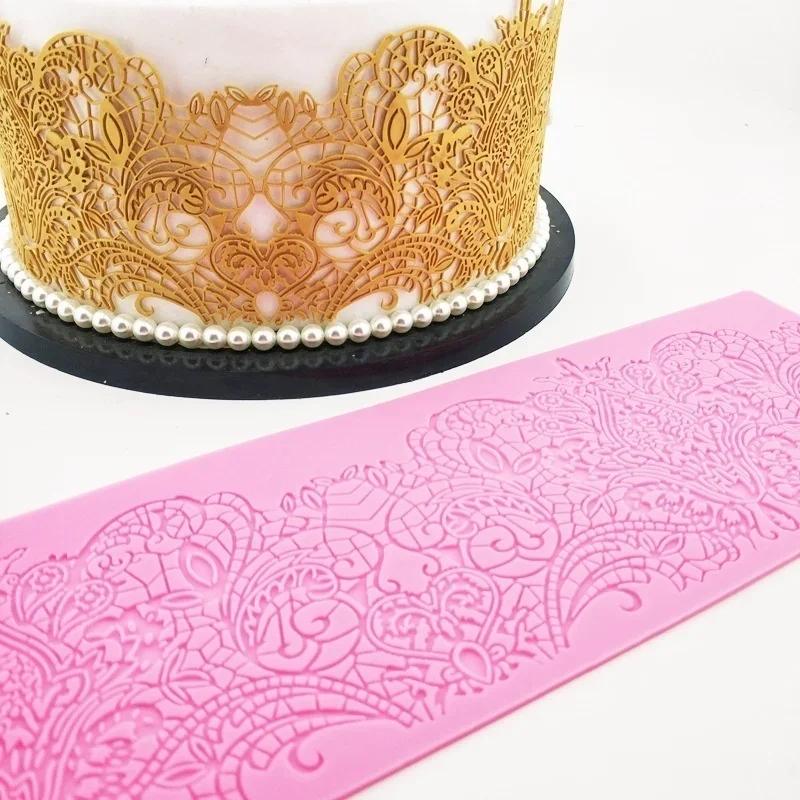 DIY Kitchen Baking Gadgets New Cake Lace Silicone Mold Chocolate Baking Fudge Simple And Convenient