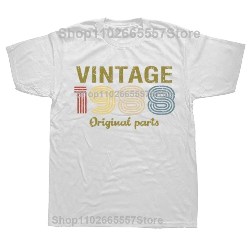 New Men Retro Cassette Vintage Made in 1988 T Shirt 37th 37 Years Old Birthday Party Gift Printed Casual Tee shirt Short Sleeve