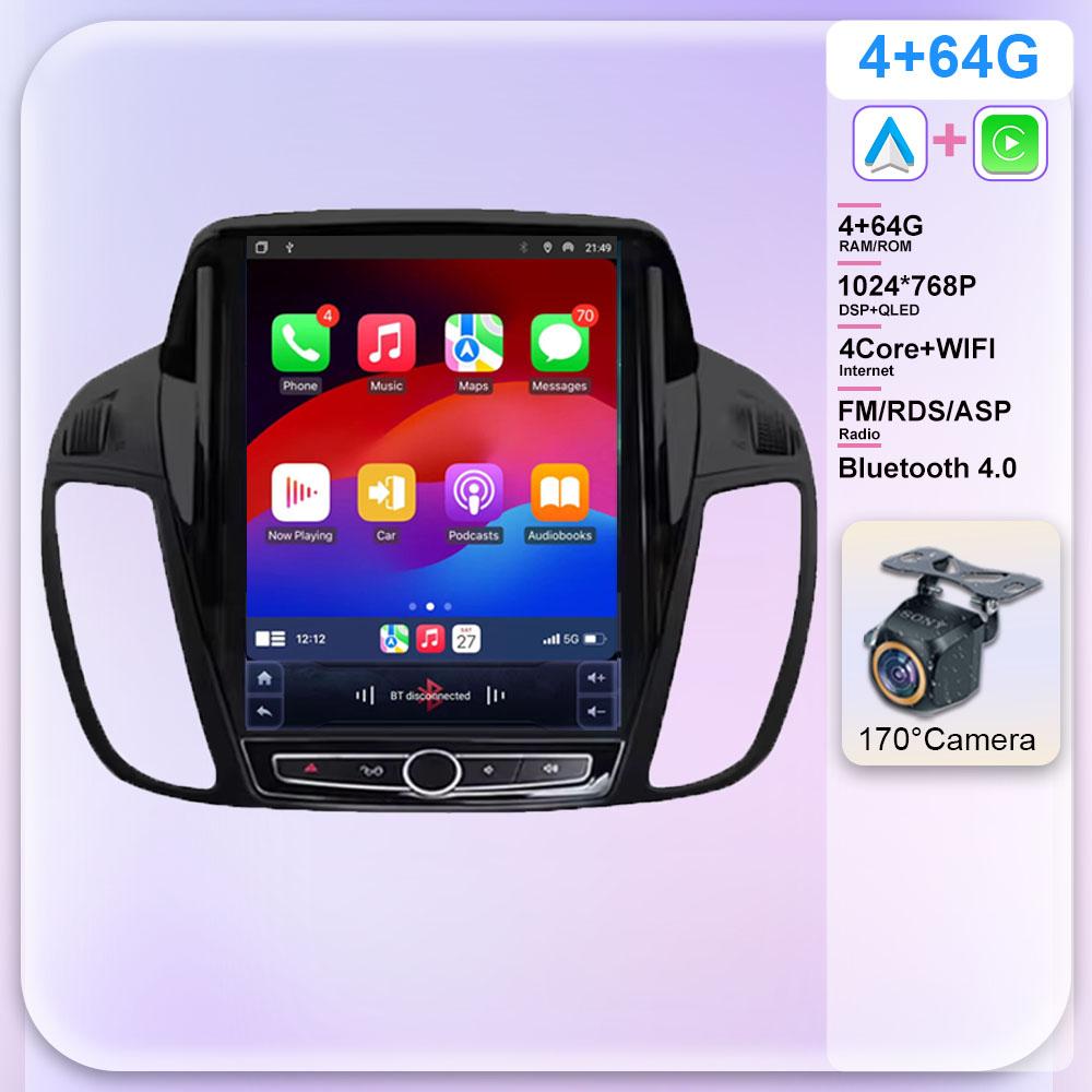 9.7 Inch Android For Ford KUGA C-max Escape 2013 - 2015 Car Radio Auto Multimedia Player GPS Navigation Carplay 5G WIFI No 2Din