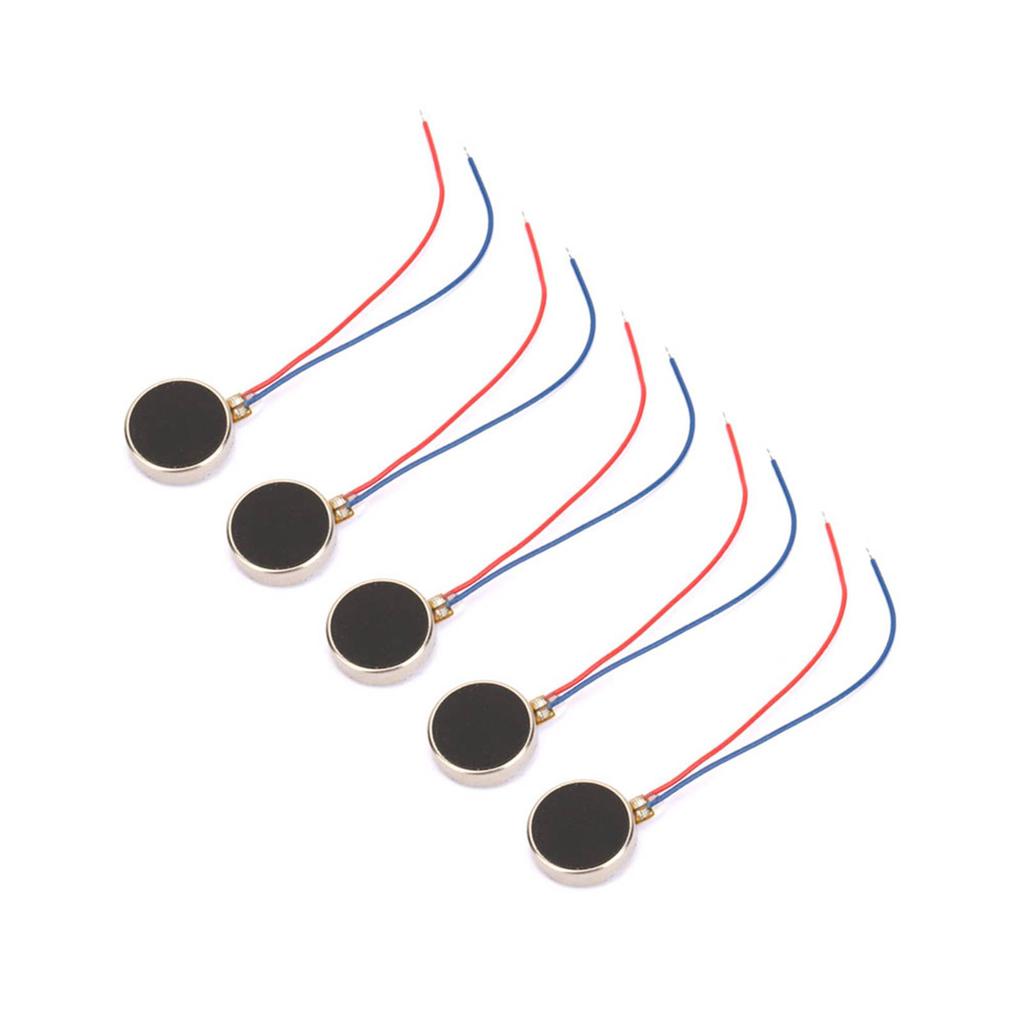 5pcs DC 3V 80mA Pager and Cell Phone Coin Flat Vibrating Micro Motor 10x2mm 11000RPM 1020(27mm)