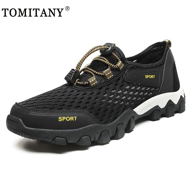 

Summer Men Sneakers Breathable Mesh Casual Shoes Men Slip-On Walking Sneakers Comfortable Light Non-slip Beach Shoes Loafers