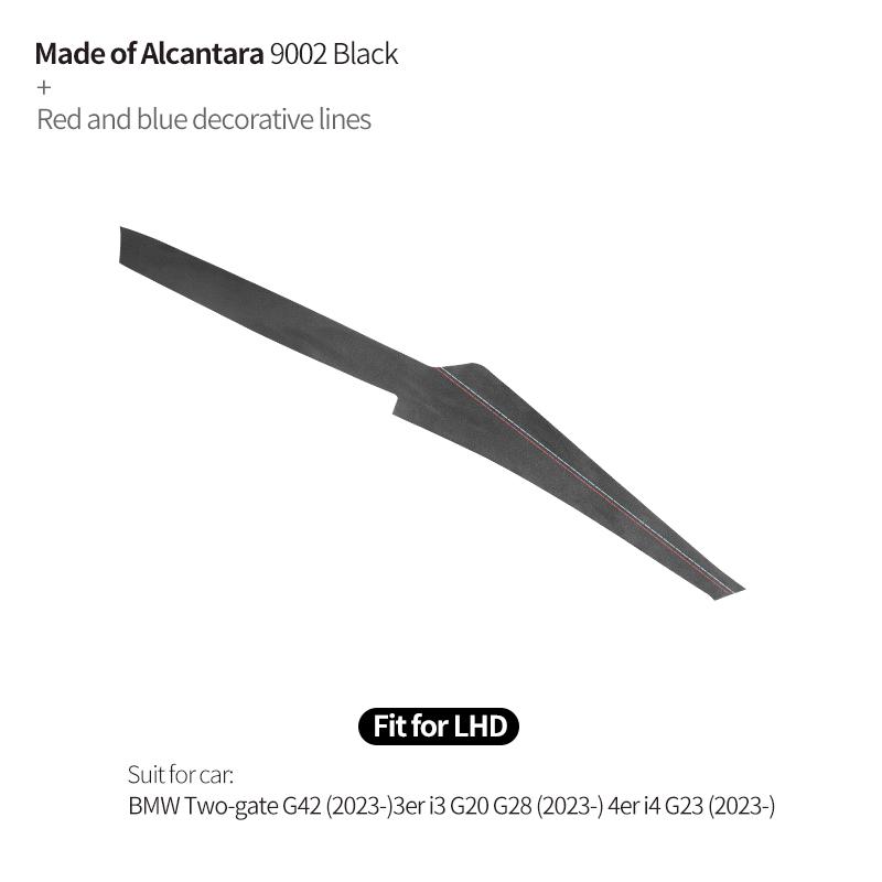 For BMW G42 3er I3 G20 G28 G23 Dashboard Cover trument Panel Trim Stickers Made of Alcantara Car Interior Tuning Accessories