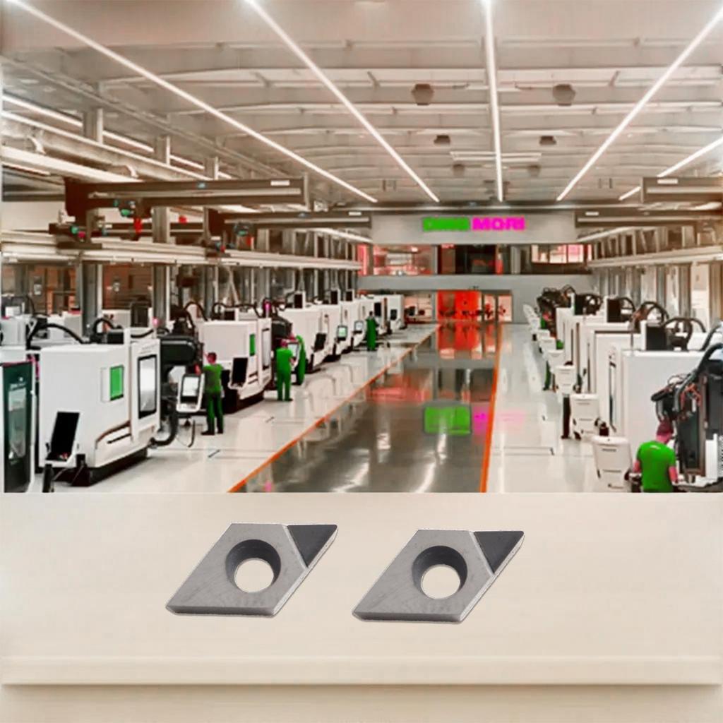 PCD Wendeschneidplatten-Schneidlösungen 2 Stück DCGT070202 für Nichteisenmetalle