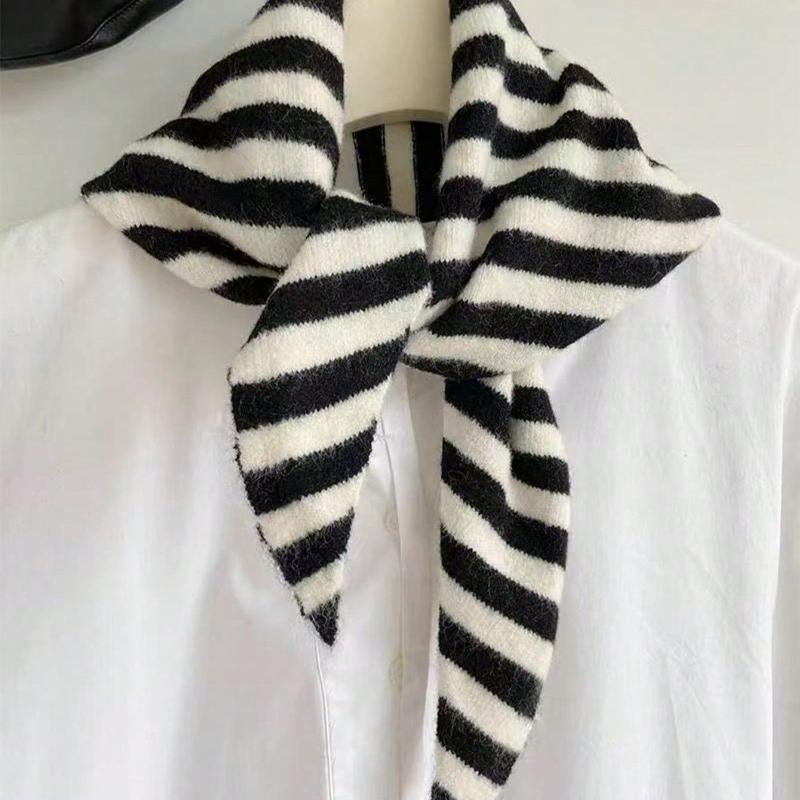 

Ветрозащитная теплая треугольная вязаная шаль, вязаный шарф, осень-зима, многофункциональный теплый шарф-крест на шею A10