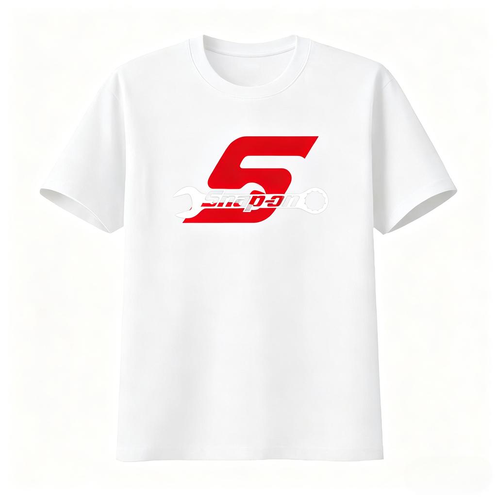 Unisexs Cotton Tshirt Snapon Print Automotive Tools Graphic Short Sleeve Casual Streetwear Black Gray White Tops For Daily Wear