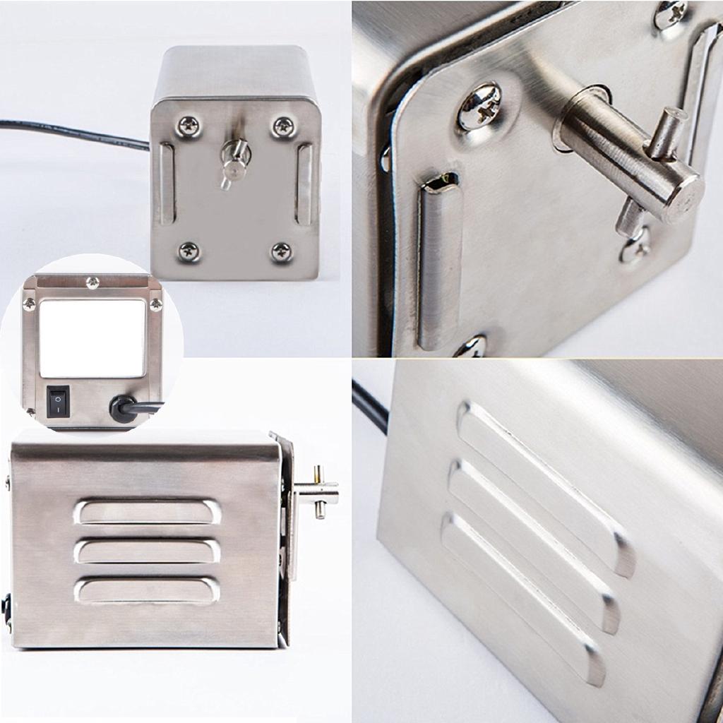 70 kg 15 W Träkol BBQ Grill Utomhus Stek Lamm Get Kyckling Spit Grillspett Matlagning Elmotor Rostfritt stål