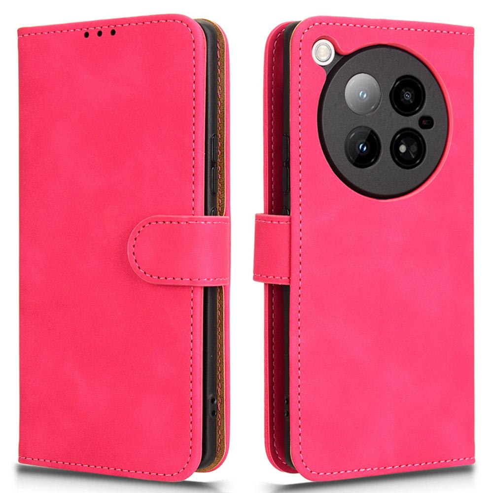 For Infinix Zero 40 4G Leather Case Skin-Feel Anti-Drop Wallet Flip Phone Cover