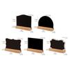 10Pcs Small Chalkboards with Wood Stand Double Sided Message Board Sign Table Number Food Sign for Wedding Party
