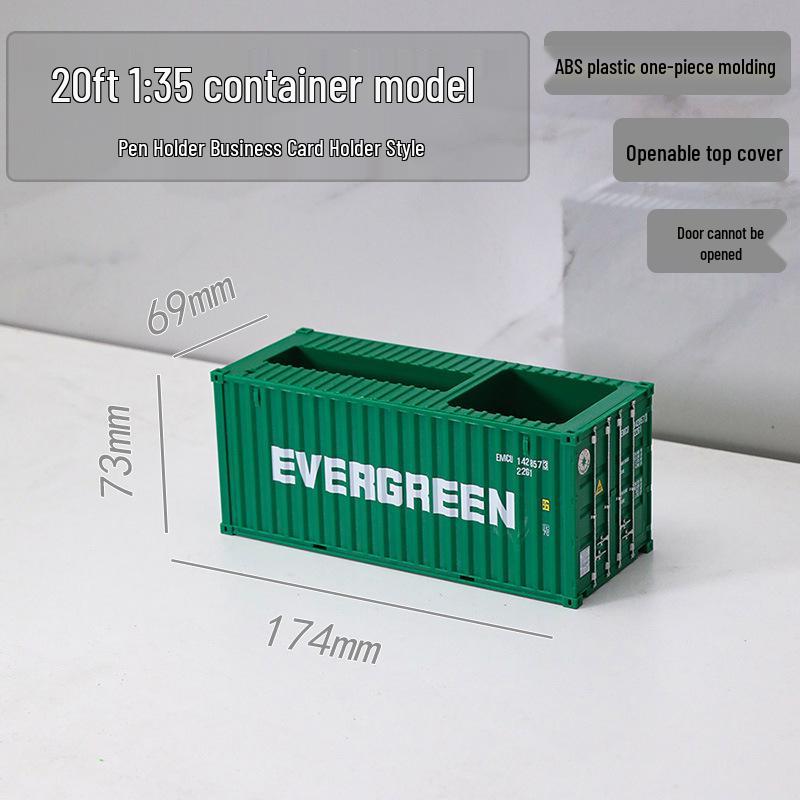 20ft 1:35 Container Model Ornament & Pen Holder Business Gift – Customizable with Graphics & Text