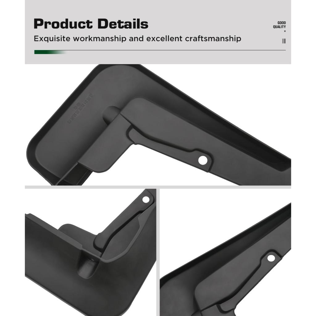 4PCS Car Mud Flaps Splash Guards Mudguards Car Mud Flaps Compatible with Toyota Highlander Kluger 2020 2021 2022 2023