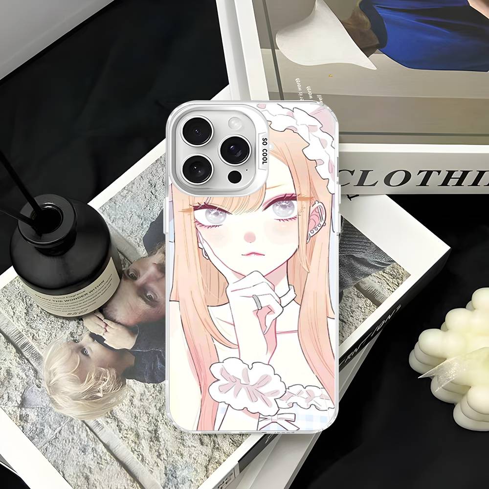 Anime My Dress Up Darling Phone Case For iPhone 16 15 14 13 12 11 Pro Max 17 Plus Colorful Cover