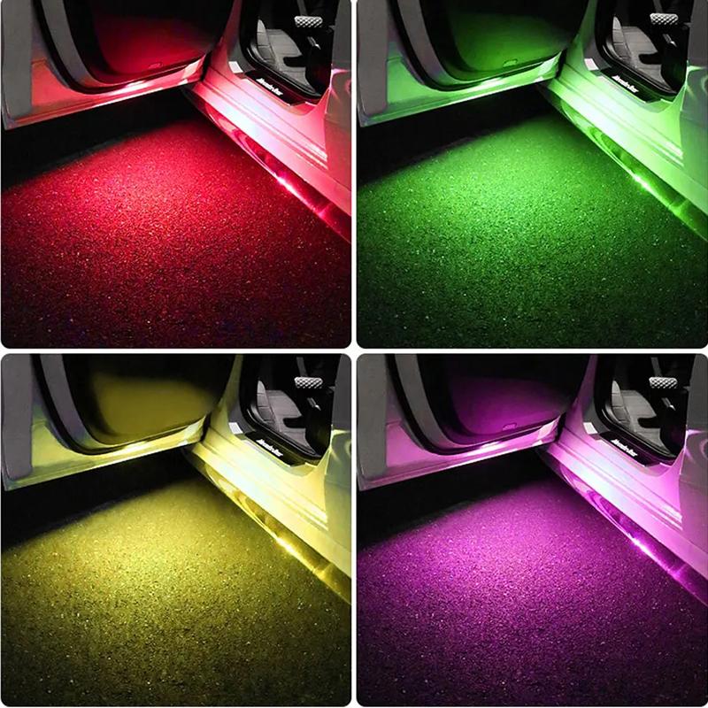 Magnetic Wireless Led Car Door Safe Signal Lamp Welcome Light Courtesy Auto Open