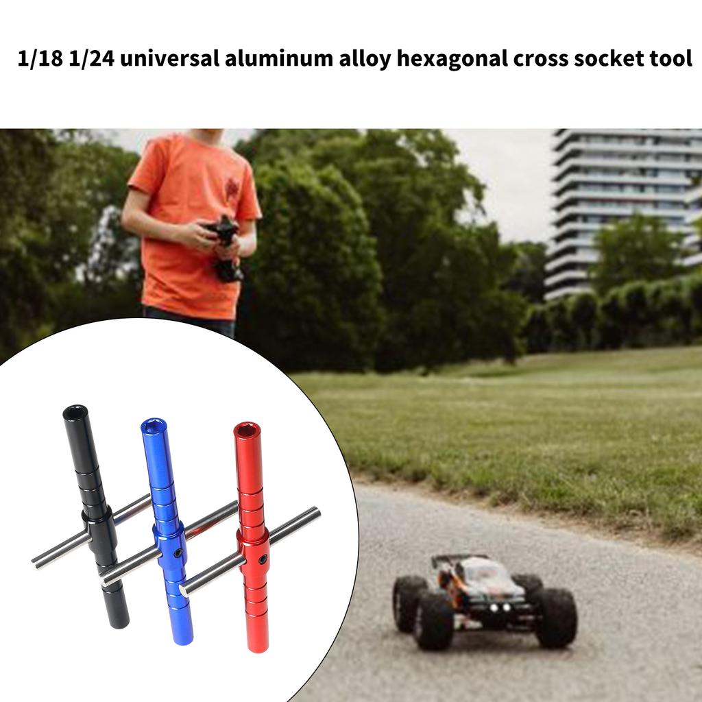 Portable Hexagonal Socket Wrench Socket For Remote Control Car Repair Hand Tool Alloy Wrench Socket
