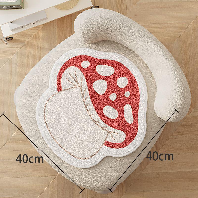 Autumn Plush Non-Slip Butt Pad, Winter Imitation Cashmere Thickened Cushion, Dormitory Student Classroom Stool Cushion
