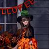 Movie Witches Witch Costume Accessories Witches Hat Green Gloves Tights Pantyhose for Halloween Carnivals Party 3/4Pcs/Set