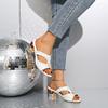 Women's Single Strap Block Heel Slide Sandals, Chunky Heel Summer Dress Shoes