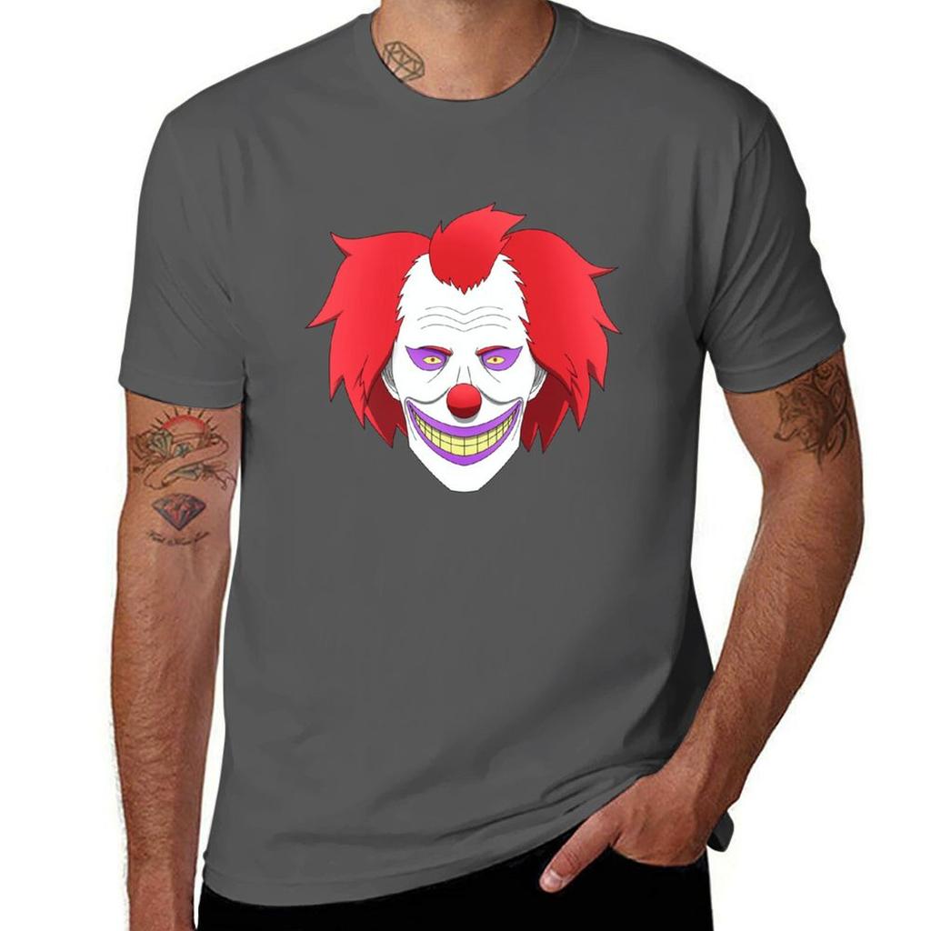 Scary Clown Face Tshirt Plus Size Basic Short Sleeve Top Tshirt