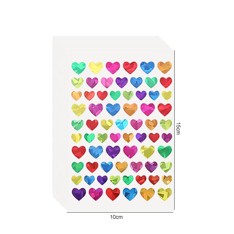 10/20/50sheets Party Stickers Colorful Star Heart Circle Designs for Birthday Wedding Festival DIY Crafts Party Supplies TMZ