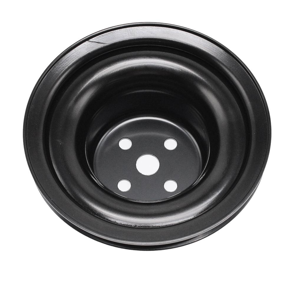 Řemenice vodní pumpy automobilu Jednoduchá 1 drážka Černá ocel Pro Ford Mustang 260 289 302 351W 1965-1969 V88970BK