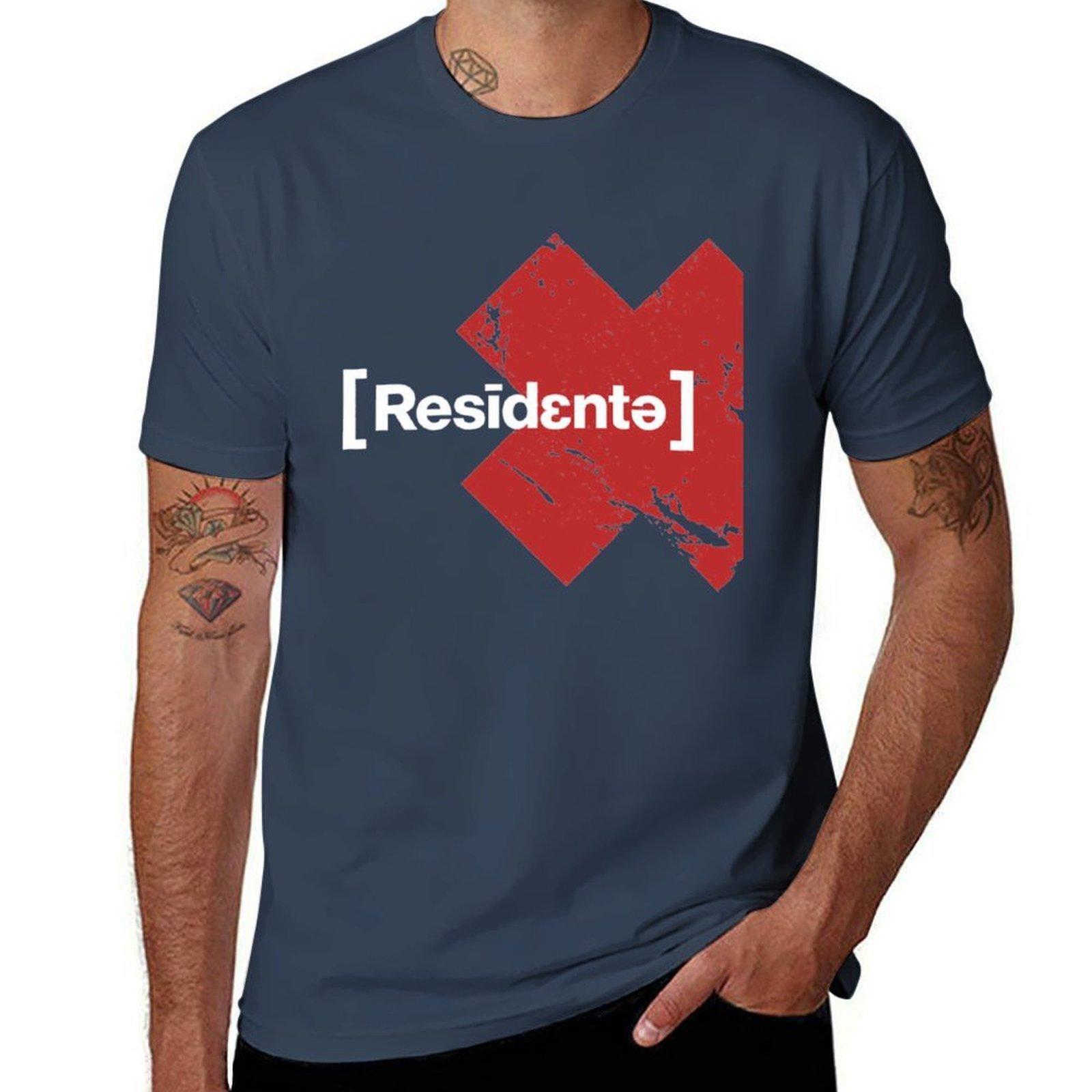 Residente Tshirt Simple Line Art Print Tee S