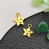 Pandantiv Charm Sol Lună Stea Aur Antich pentru Breloc sau Colier DIY