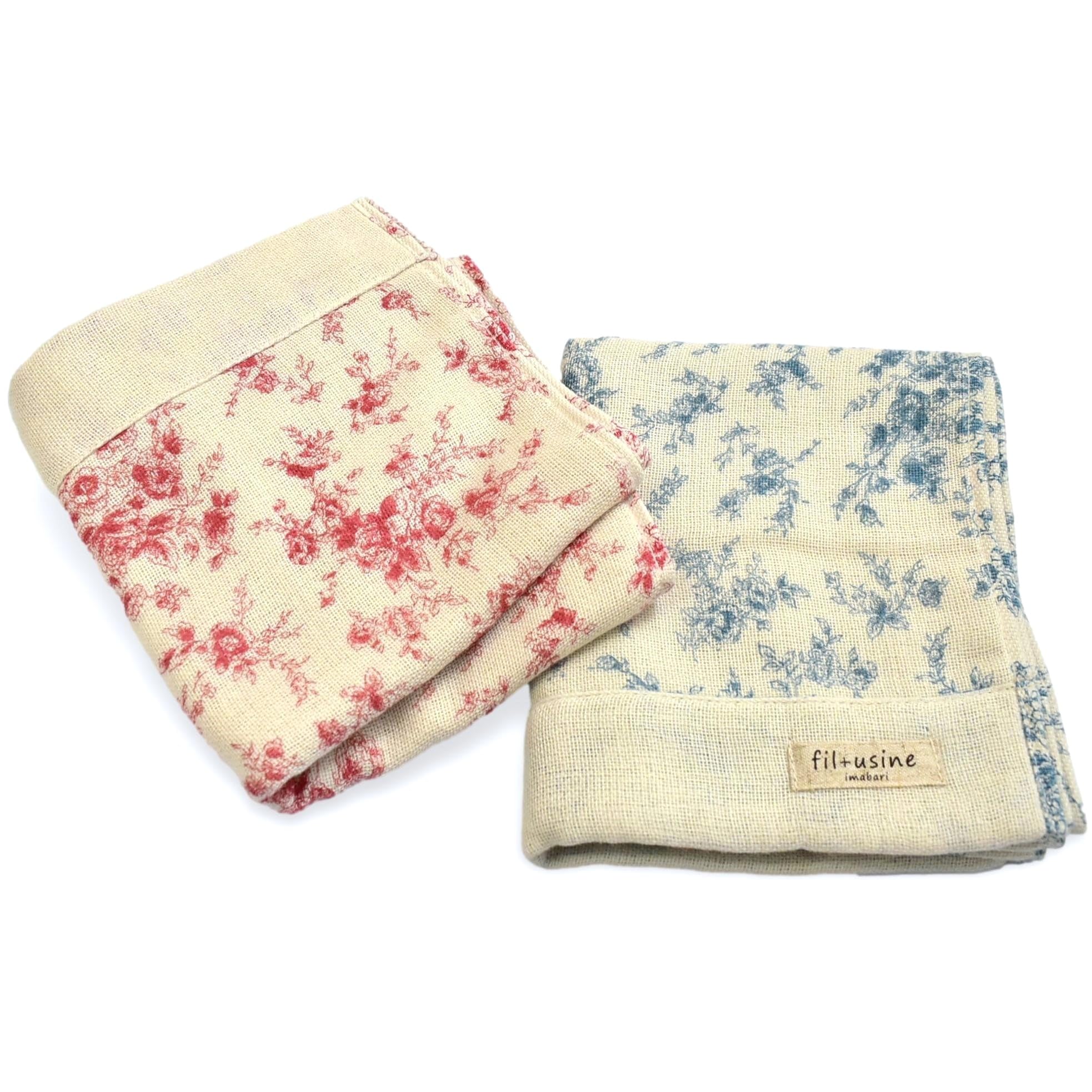 

Imabari Rose Jardin Face Set of Made in Natural Floral 34 x Towels, 2, 4-Ply Gauze, 100% Cotton, Japan, Quick-Drying, Color, Print, Soft, Lightweight, бежевый