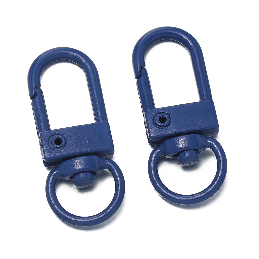 10pcs/Lot Colorful Snap Lobster Clasp Hooks for DIY Colorful Trinkets Making Rotating Pet Keychain Bag Keyring Accessories