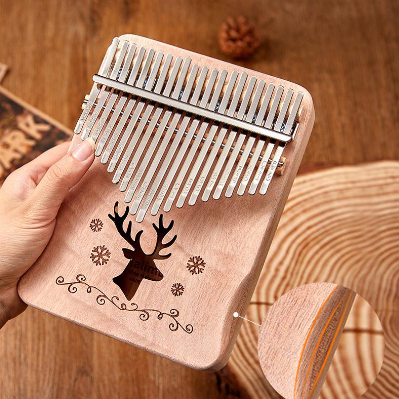21 Key 17 key Mahogany Kalimba Thumb Piano Finger Piano for Beginner Mbira Gifts for Adults/Kids