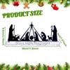 Christmas Nativity Scene Decoration,Xmas Jesus Keepsakes Silhouette Christian Ornament,Tabletop Sign