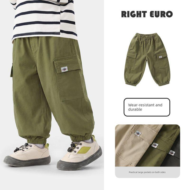 

Boys Workwear Pants, Spring and Autumn Style, Children s Casual Lightweight Pants, 2026 New Model, Versatile Pants for Toddlers Army Green 90cm