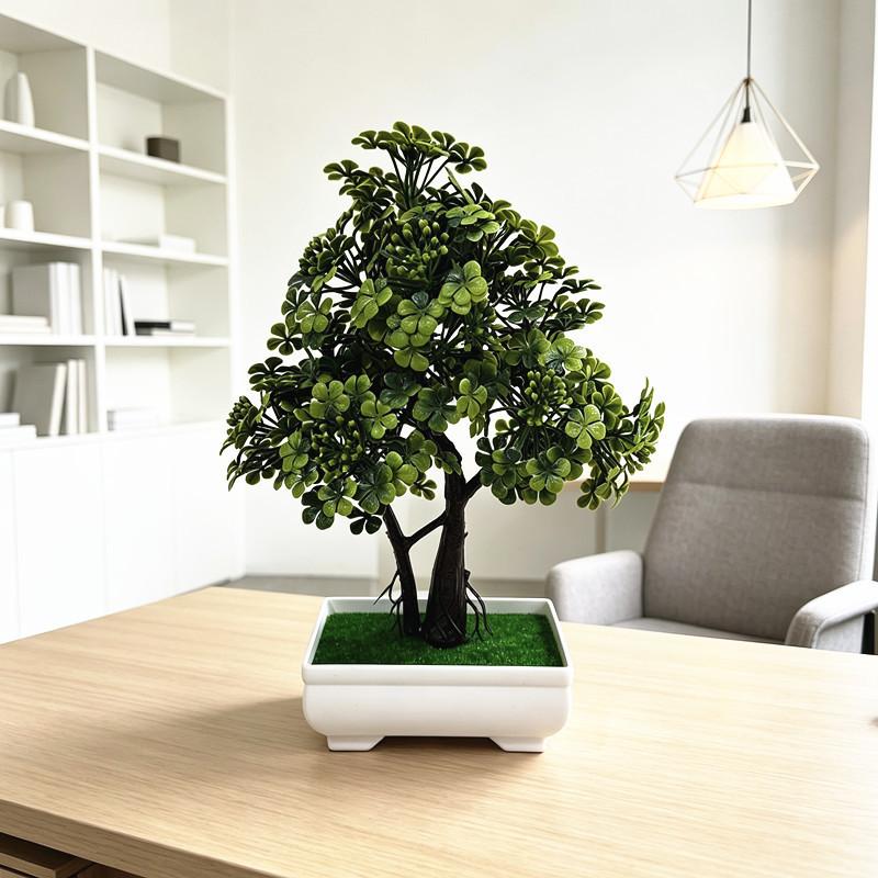 Artificial Plant Indoor Decor With Low Maintenance Plastic Greenery For Home And Office